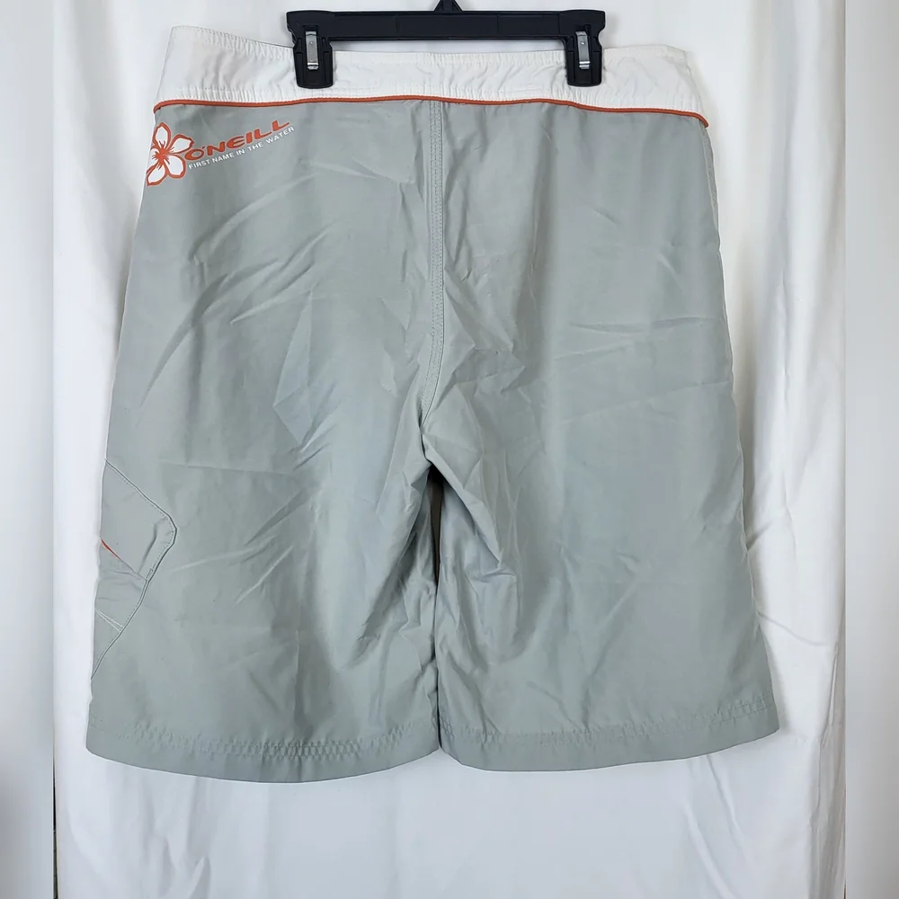 O'Neill Boys Gray Lightweight Surfer Style Drawstring‎ Boardshorts Sz 11 Vintage